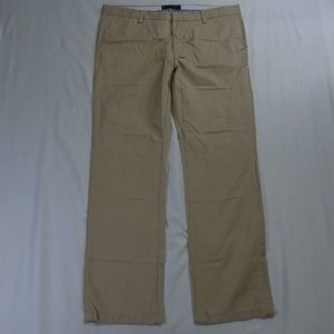 Combatant Gentlemen 40 x 34 Khaki Flat Front Straight Chino‎ Pants